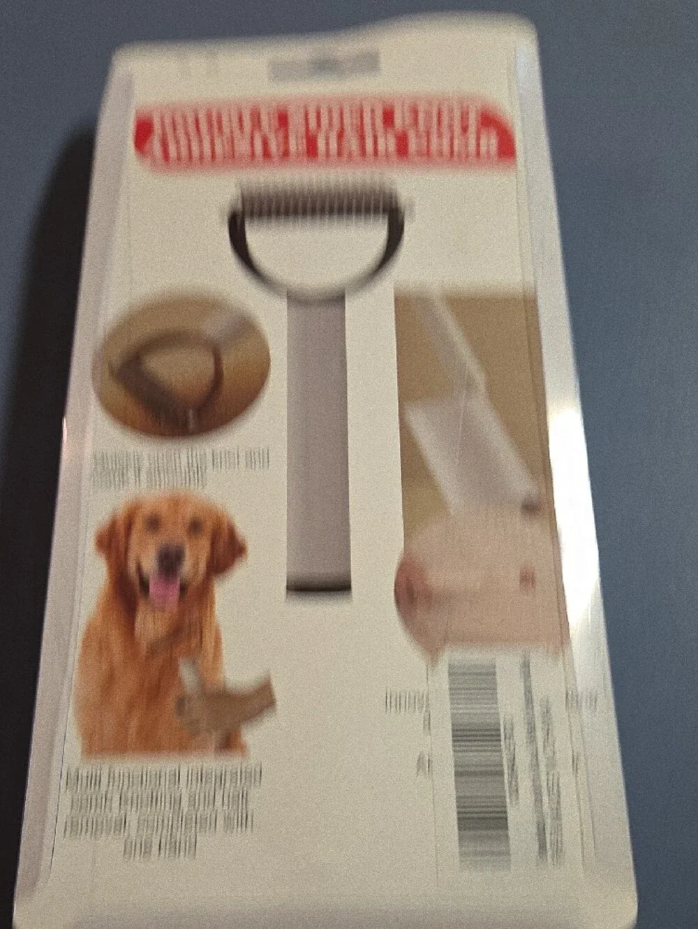 Double Sided Knot Adhesive Hair Comb - White For Dogs